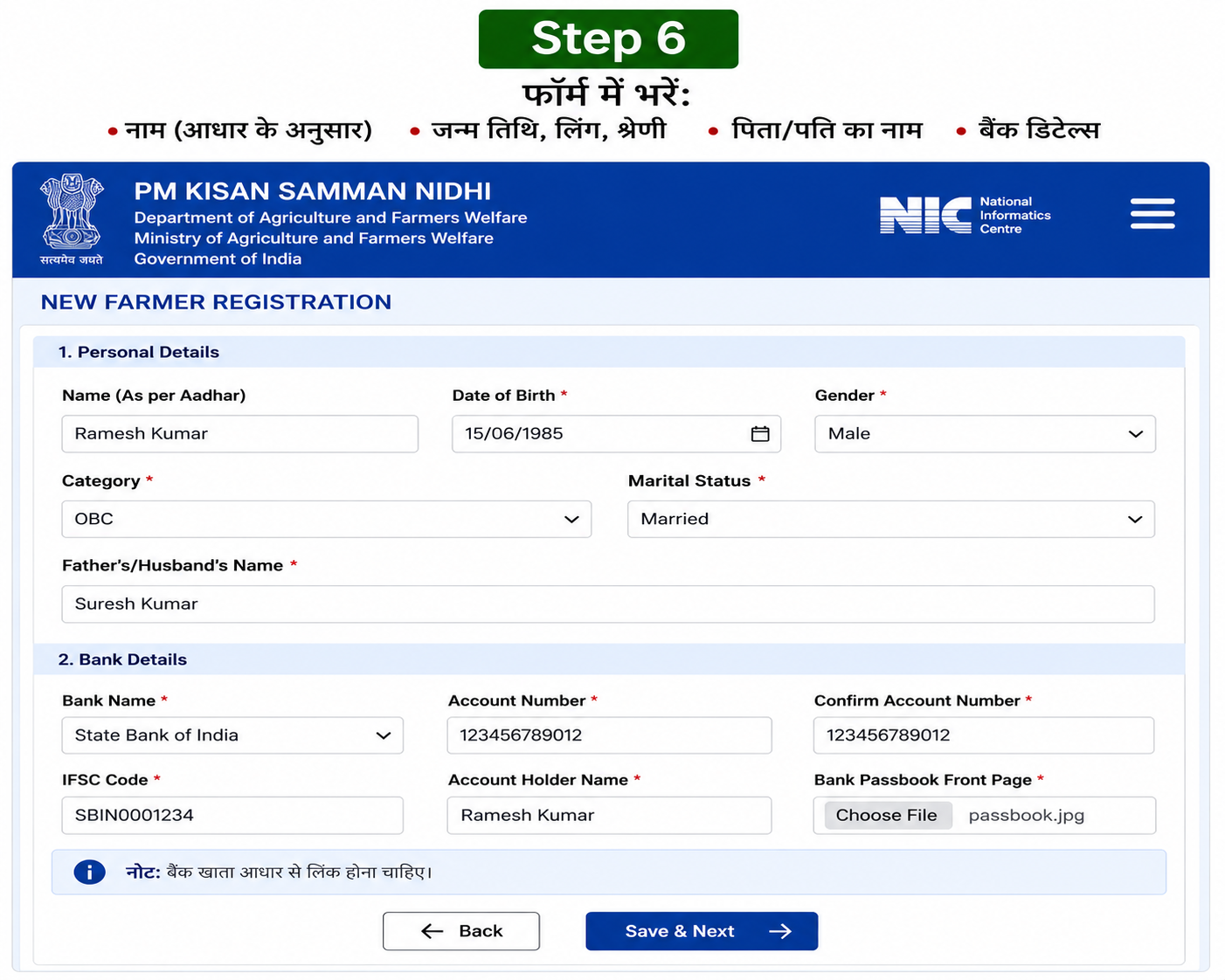 PM Kisan Step 6